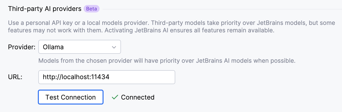 Configure local models Configure local models