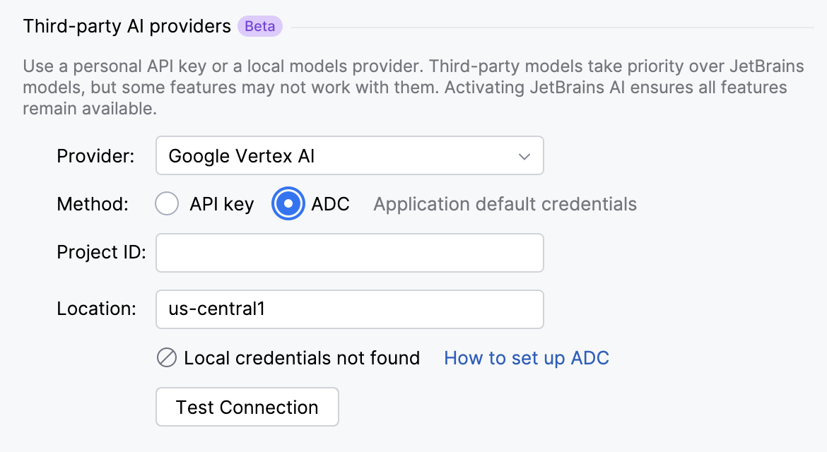 Google Vertex AI ADC Google Vertex AI ADC