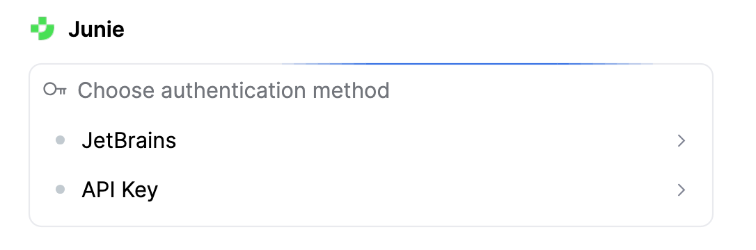 Click JetBrains to authorize using your JetBrains account with JetBrains AI subscription Click JetBrains to authorize using your JetBrains account with JetBrains AI subscription