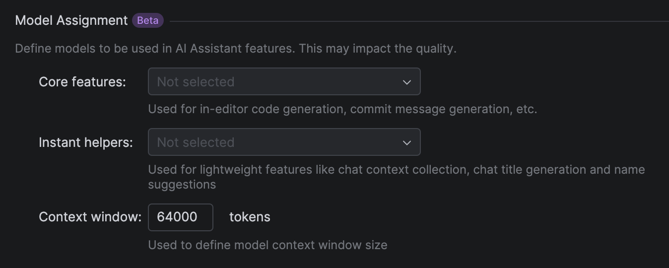 Use third-party and local models | AI Assistant Documentation
