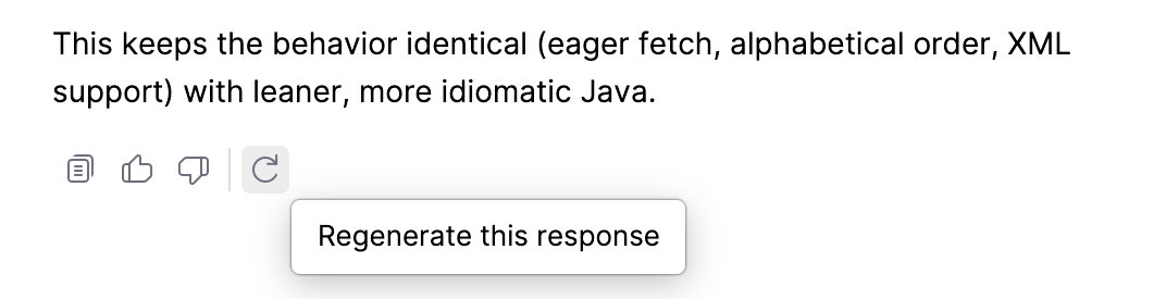 Regenerate response Regenerate response