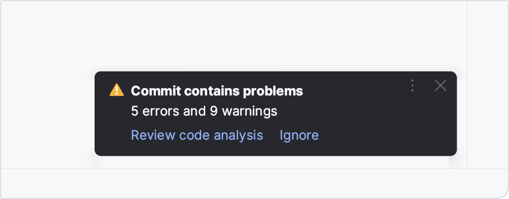 Notification on detected problems Notification on detected problems