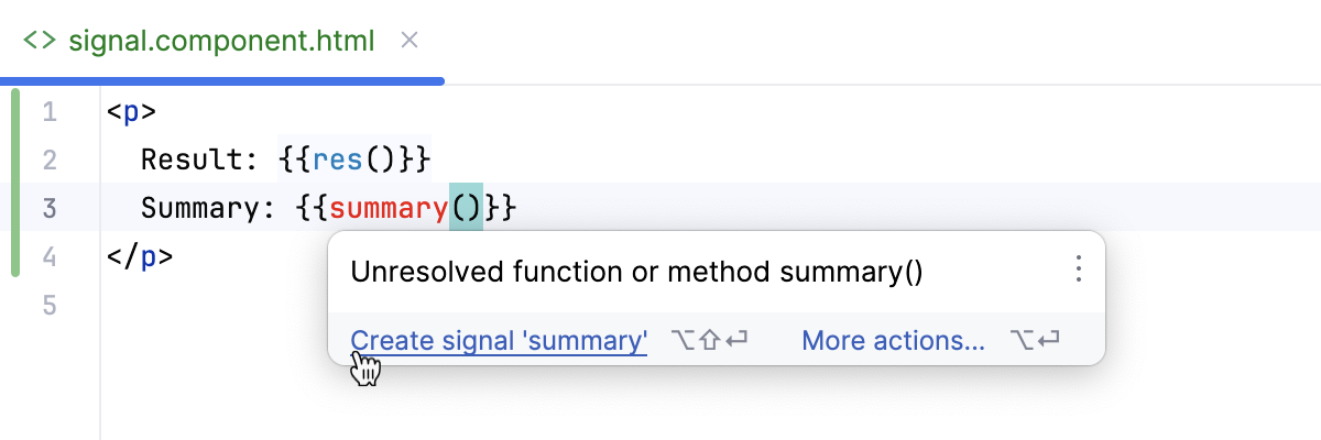 Create Angular signal: inspection popup Create Angular signal: inspection popup