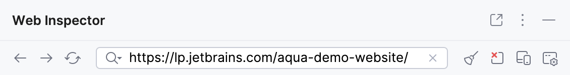 Address bar controls Address bar controls