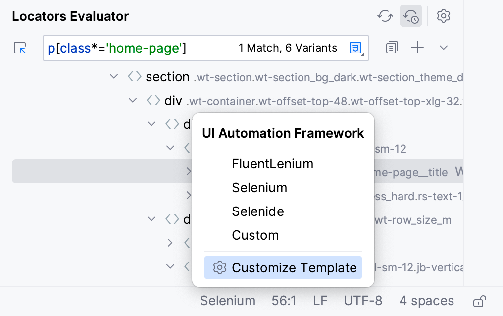 Customize template Customize template
