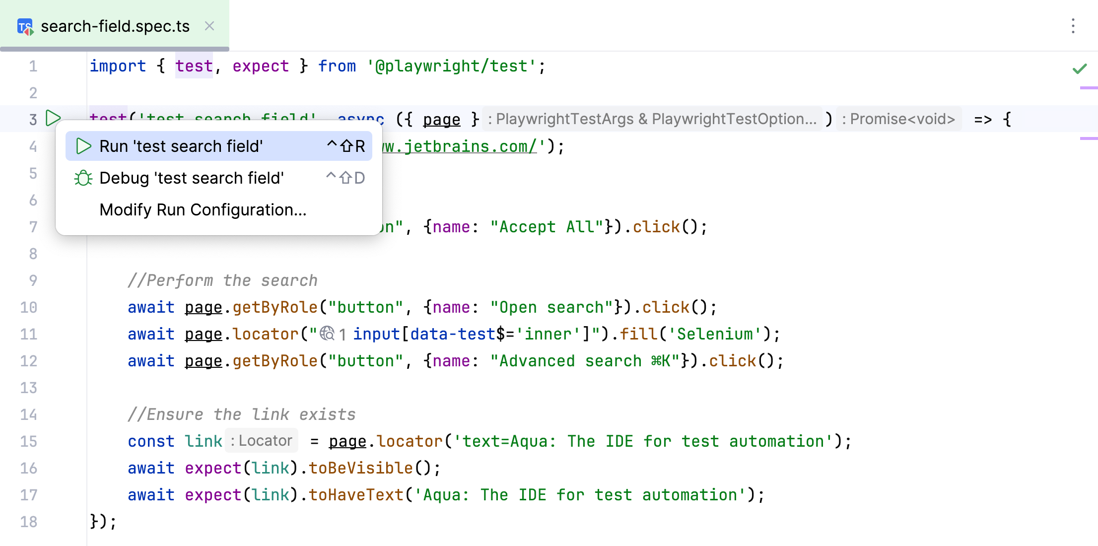 Viewing tests Viewing tests