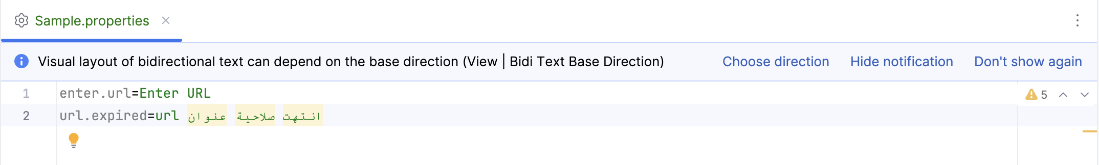 Choosing direction for rendering bidirectional strings Choosing direction for rendering bidirectional strings