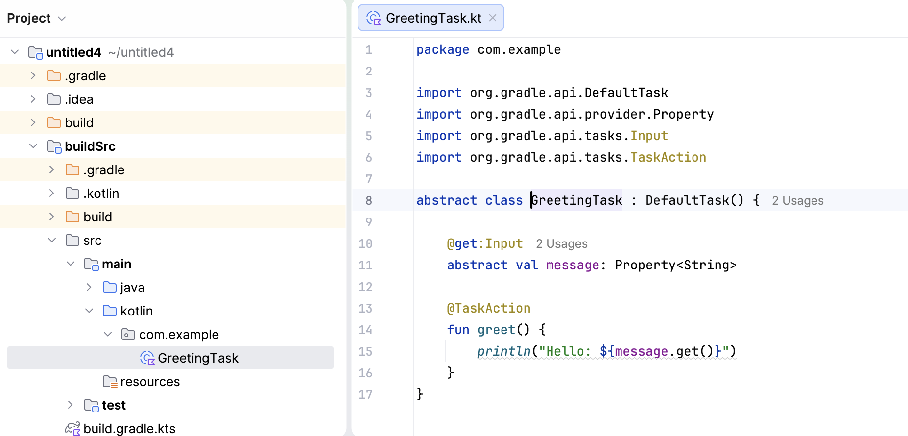 Project tool window: buildSrc Project tool window: buildSrc