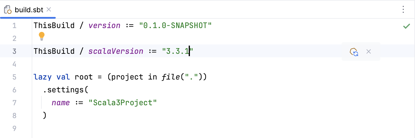 build.sbt file: Load sbt Changes build.sbt file: Load sbt Changes