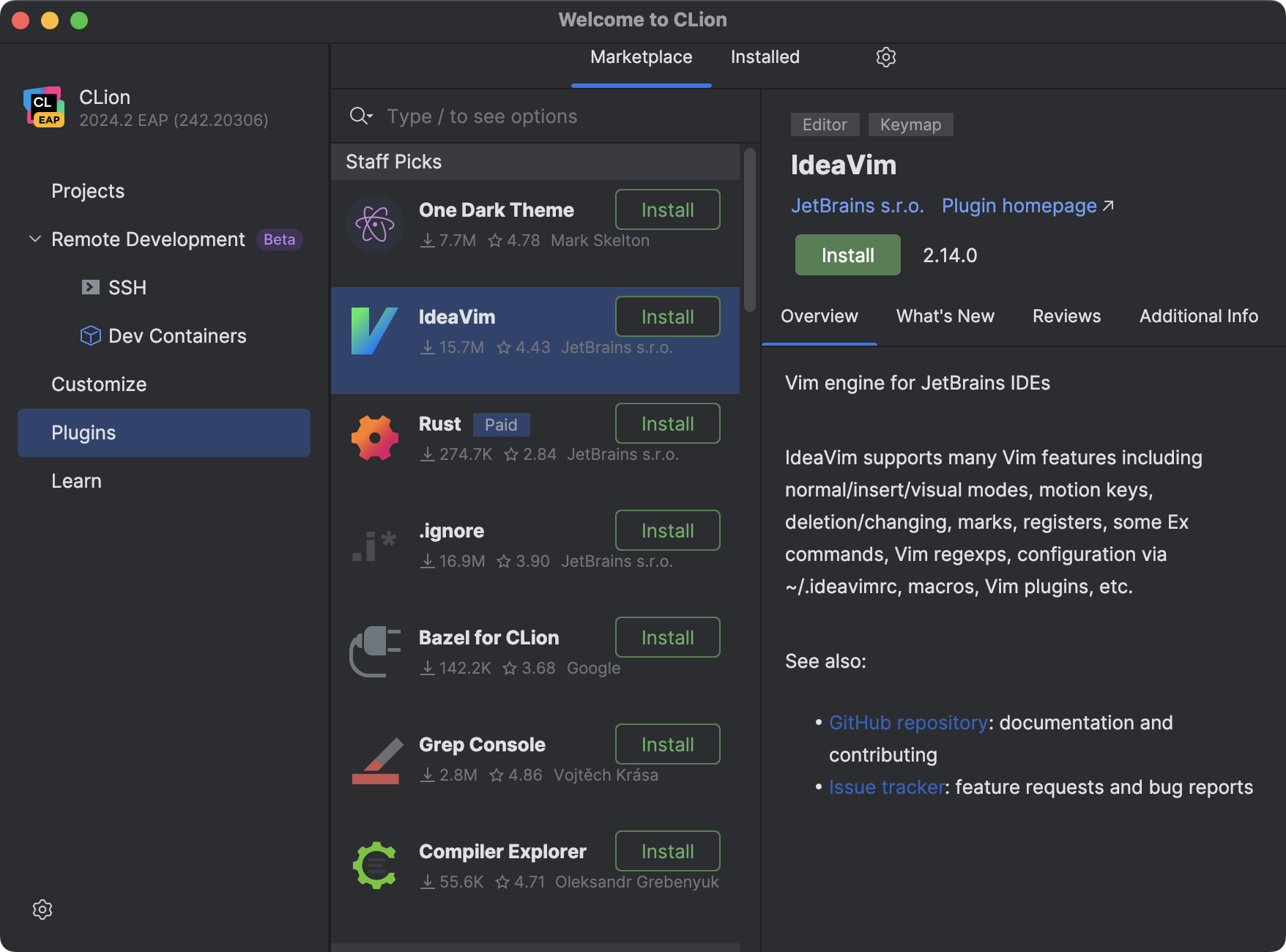 首次运行 CLion | CLion 文档