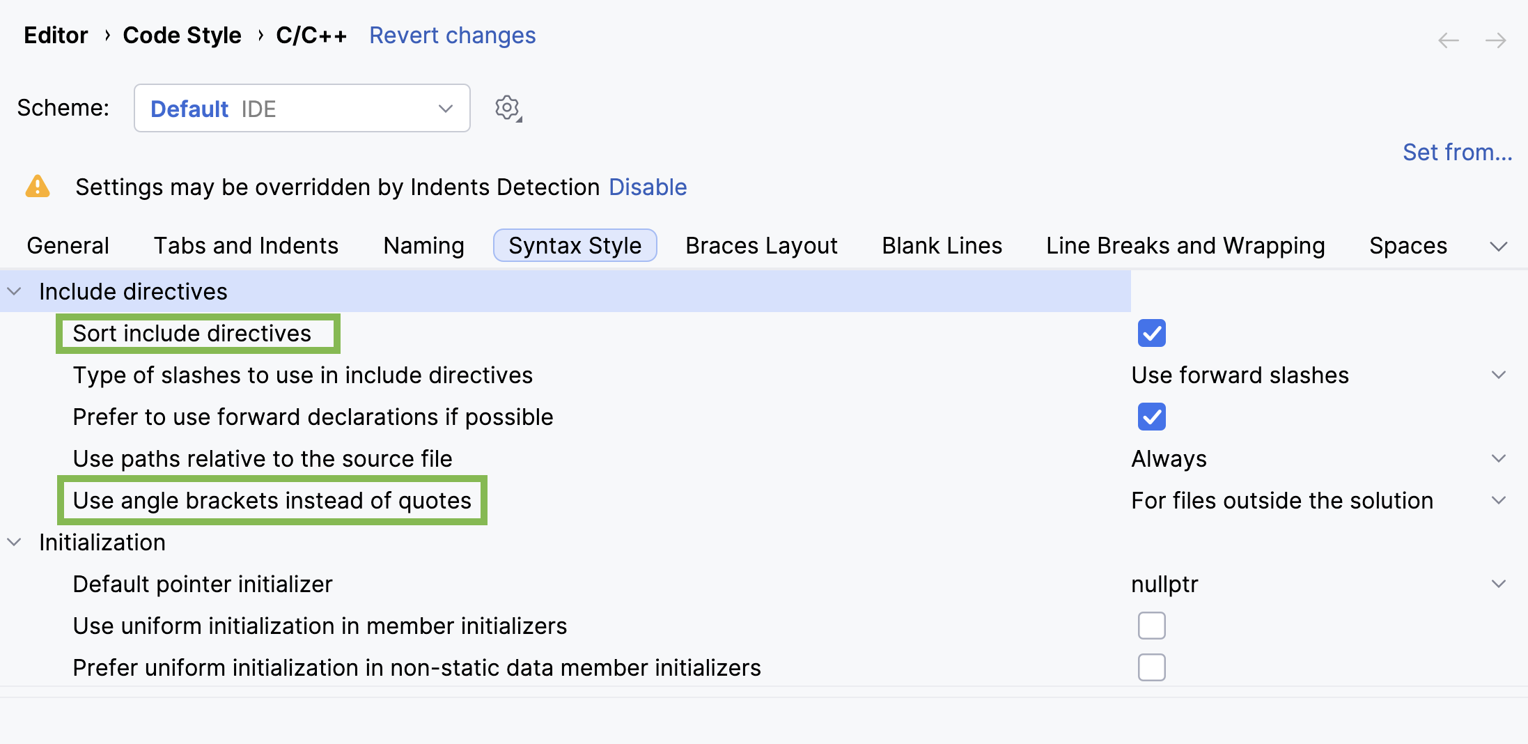 Auto-import syntax style options Auto-import syntax style options