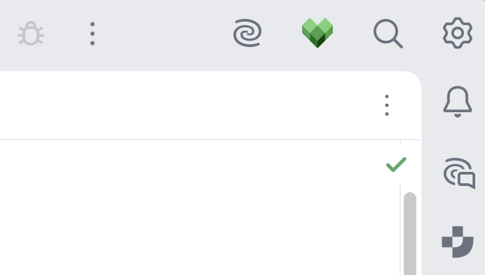 The CLion main toolbar with the Sync Project with BUILD Files button that starts a Bazel project sync