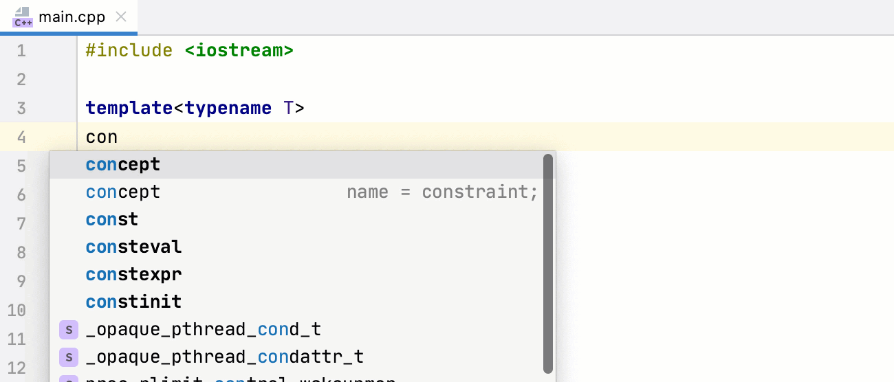 C++ 概念的补全