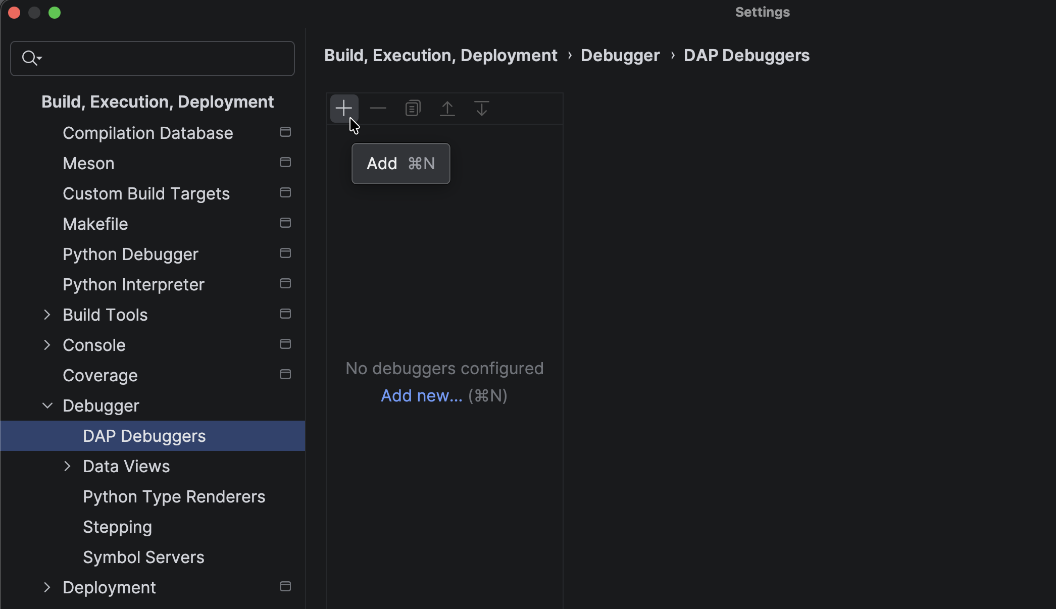 Adding a new DAP debugger