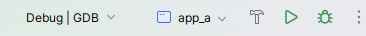 Main toolbar debug profile switcher Main toolbar debug profile switcher