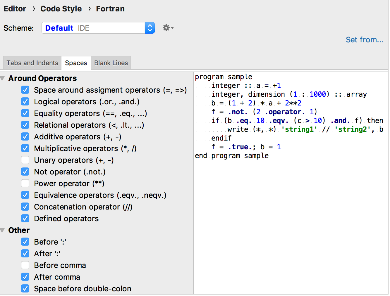 Fortran 的代码样式