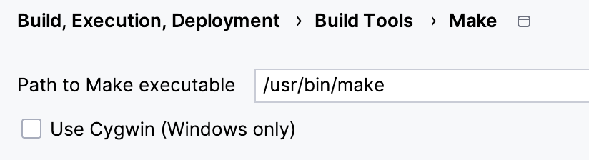 Make 构建工具设置