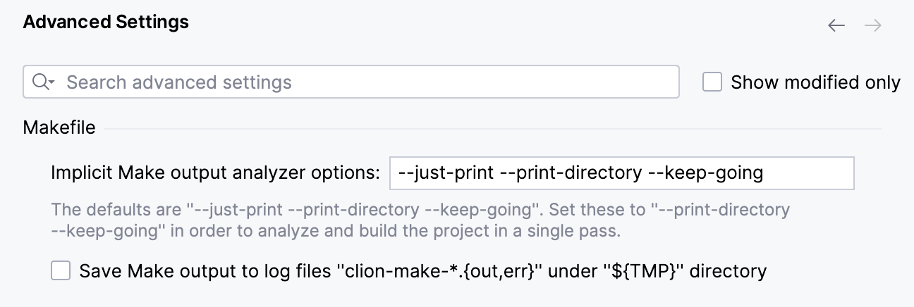 Makefile 项目的高级设置 Makefile 项目的高级设置