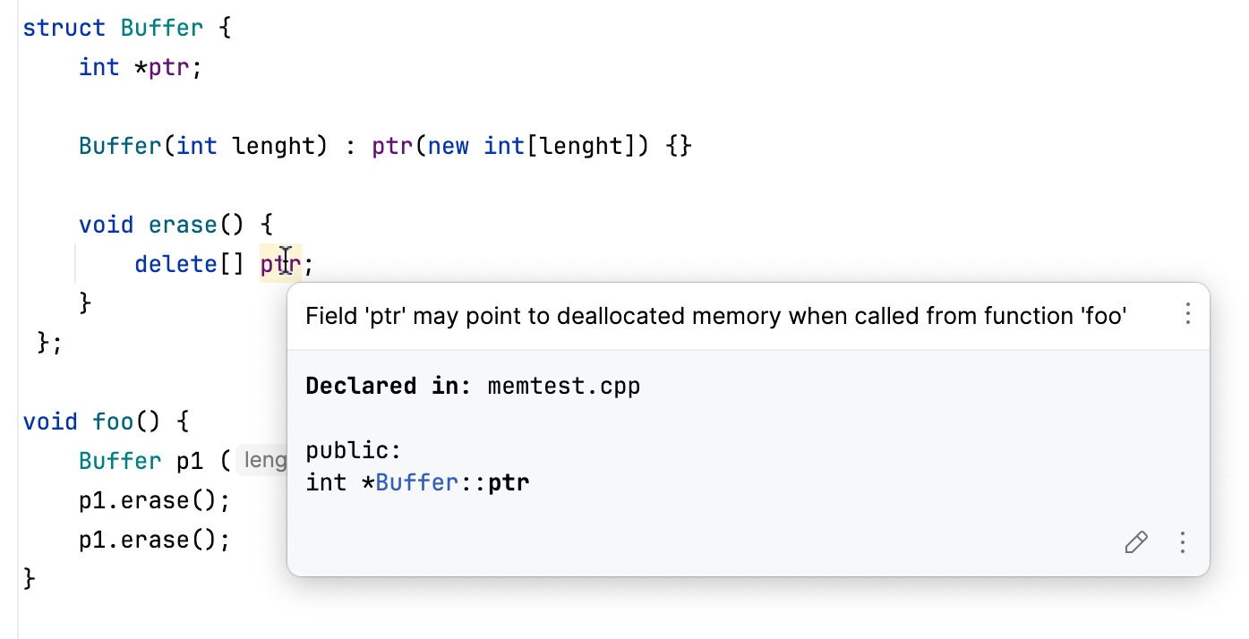 Detecting a Pointer to deallocated memory Detecting a Pointer to deallocated memory