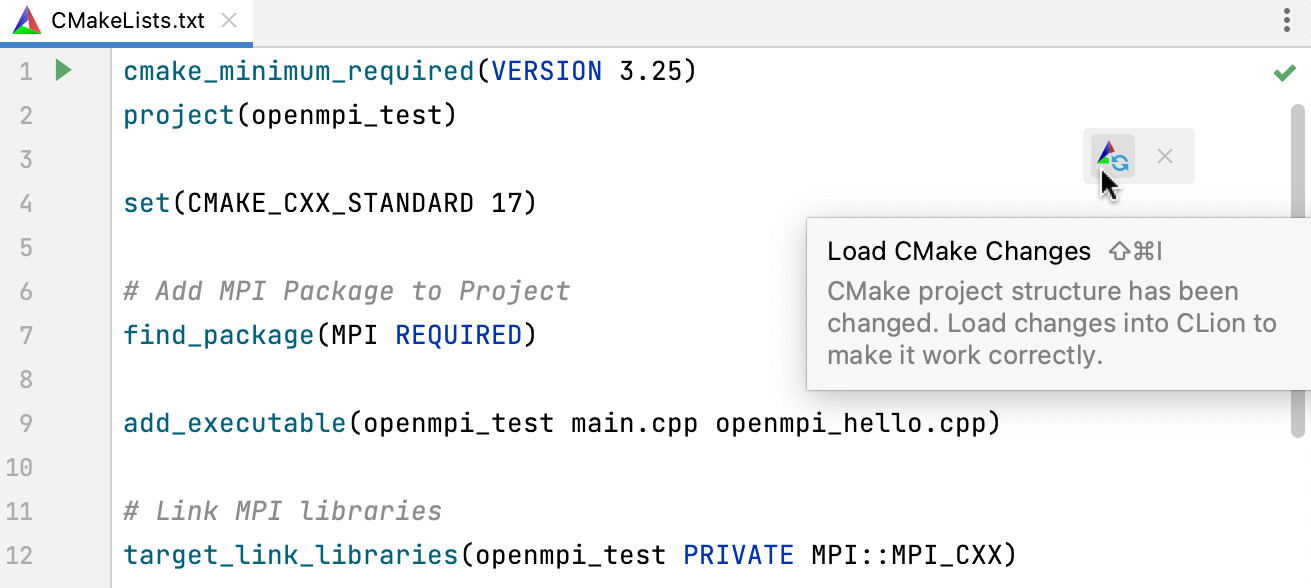重新加载 CMake 重新加载 CMake