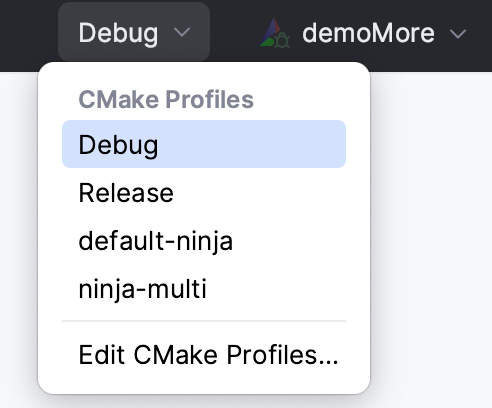 配置切换器中的 cmake 配置文件 配置切换器中的 cmake 配置文件