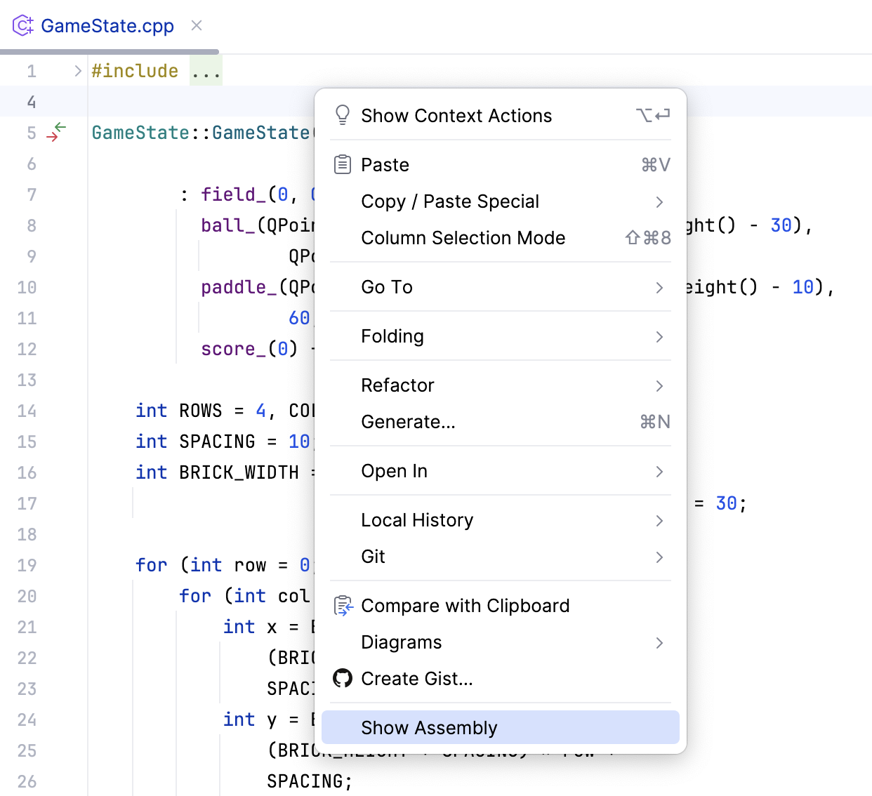 Show Assembly in the context menu Show Assembly in the context menu