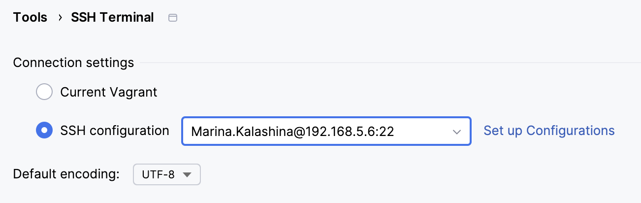 SSH 终端设置 SSH 终端设置