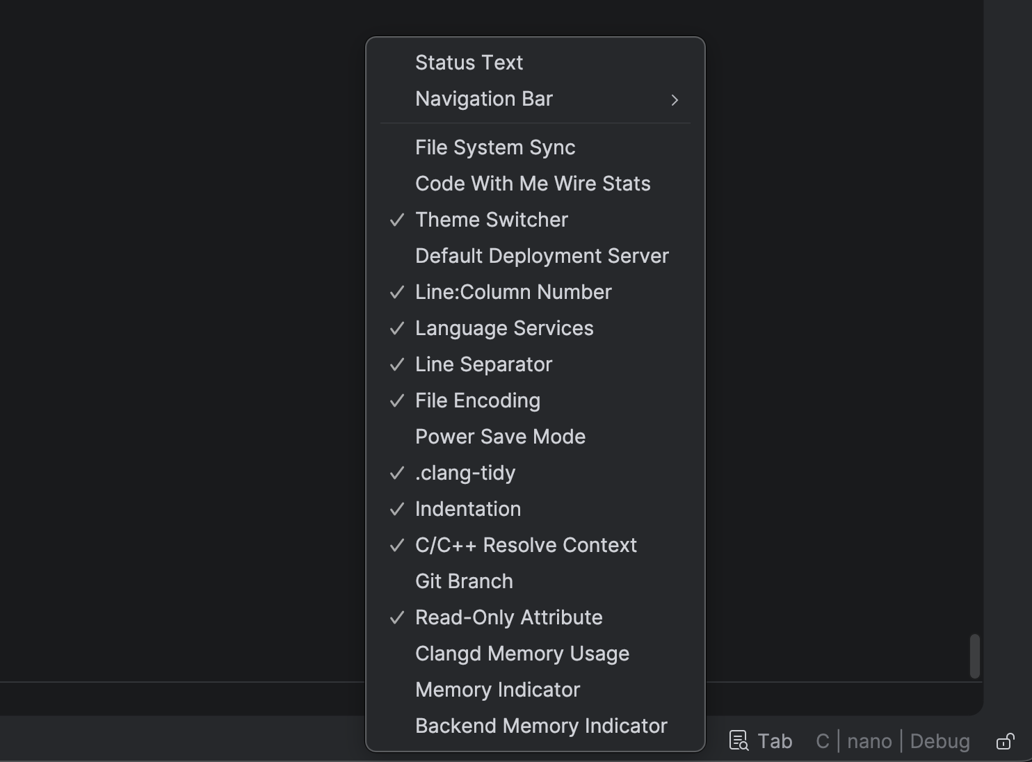 User interface | CLion Documentation