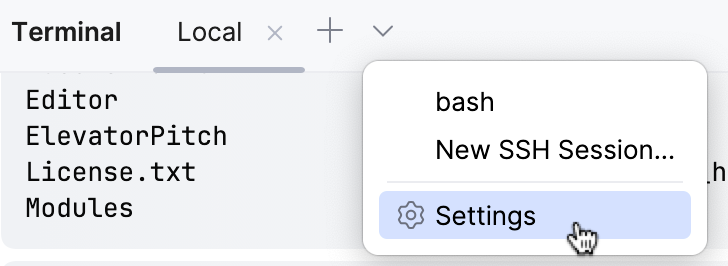 Cl terminal quickaccesssettings Cl terminal quickaccesssettings