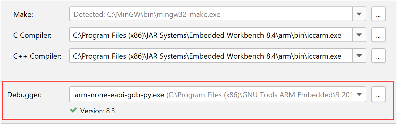 IAR 工具链的 GDB 调试器 IAR 工具链的 GDB 调试器