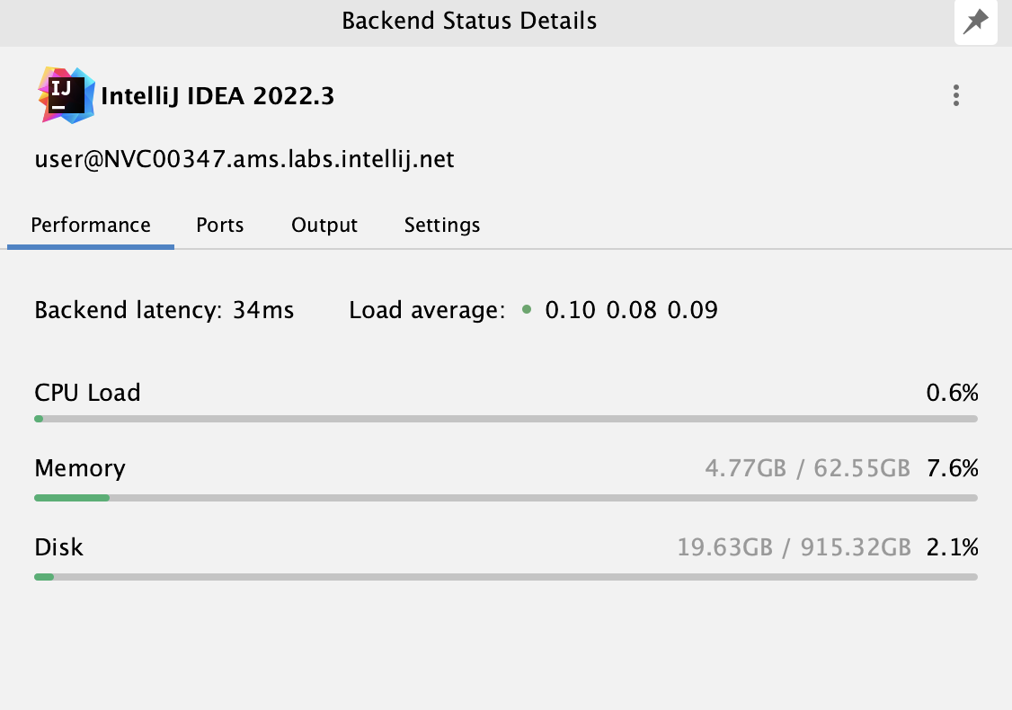 Backend Status Details Backend Status Details