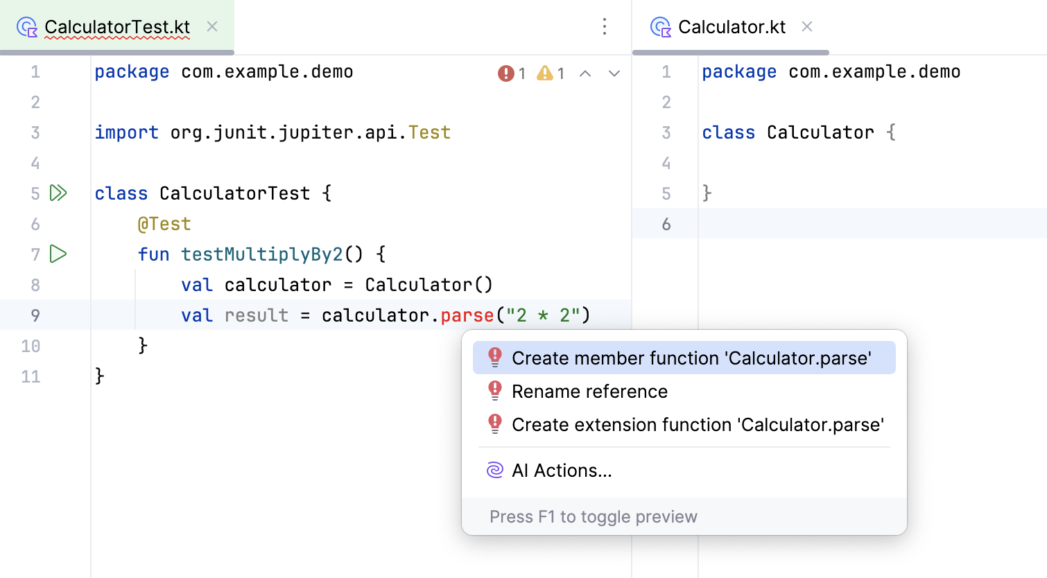 Creating a function Creating a function