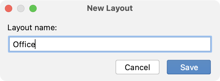 Saving current layout as new Saving current layout as new