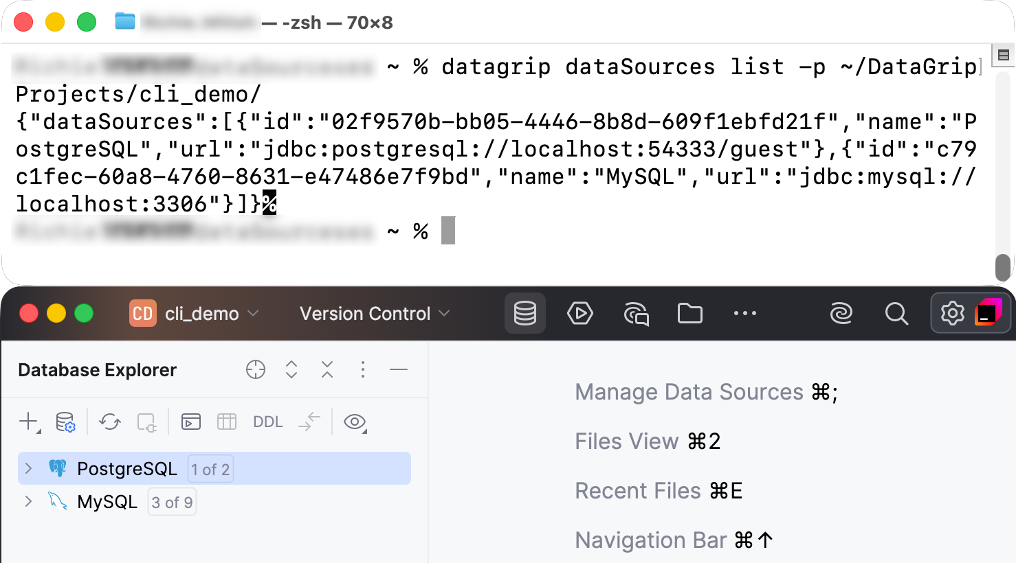 The list CLI command The list CLI command