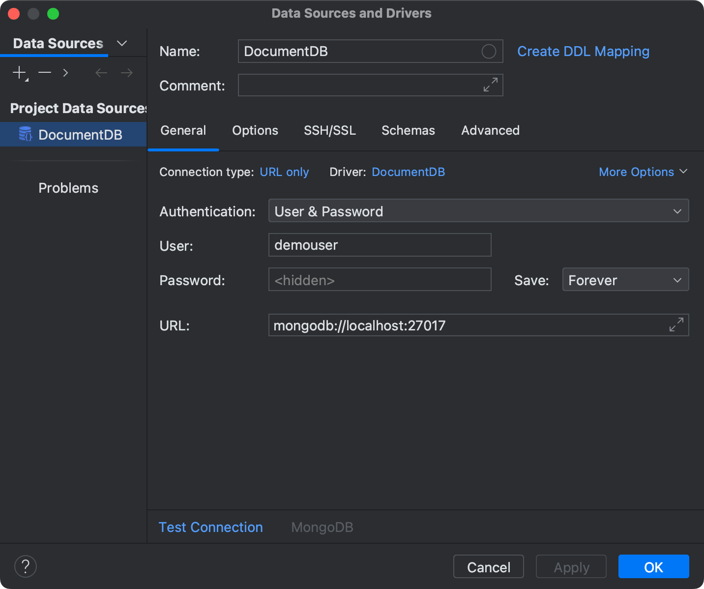 Amazon DocumentDB | DataGrip Documentation