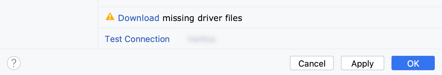 The Download missing driver files link The Download missing driver files link