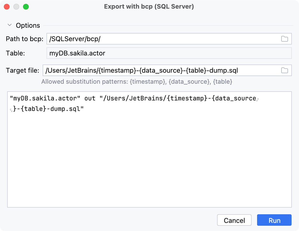 Export data from a Microsoft SQL Server table using bcp Export data from a Microsoft SQL Server table using bcp