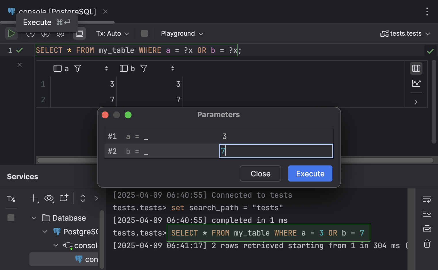 Run queries | IntelliJ IDEA Documentation
