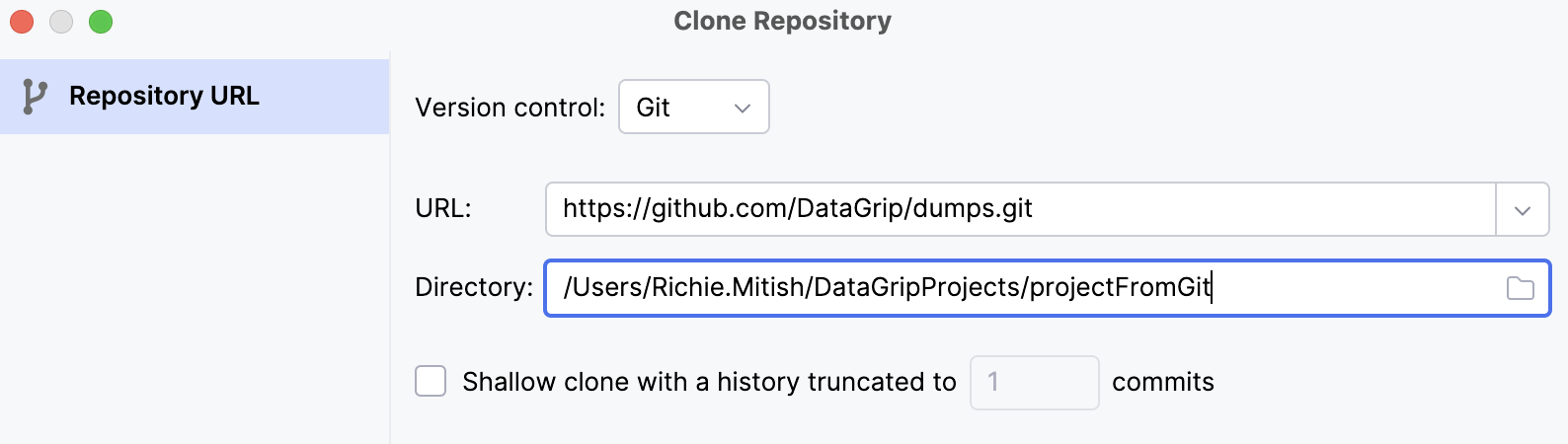 Getting a project from GitHub Getting a project from GitHub