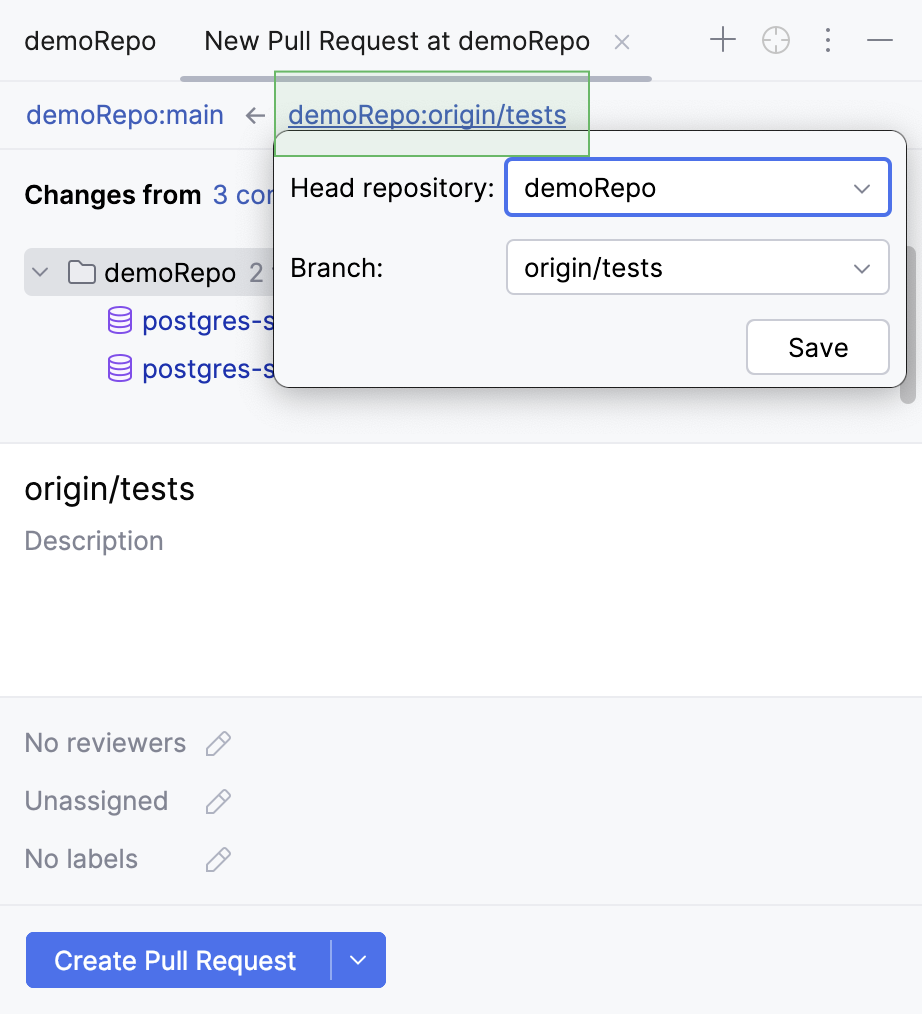 Head repo popup Head repo popup