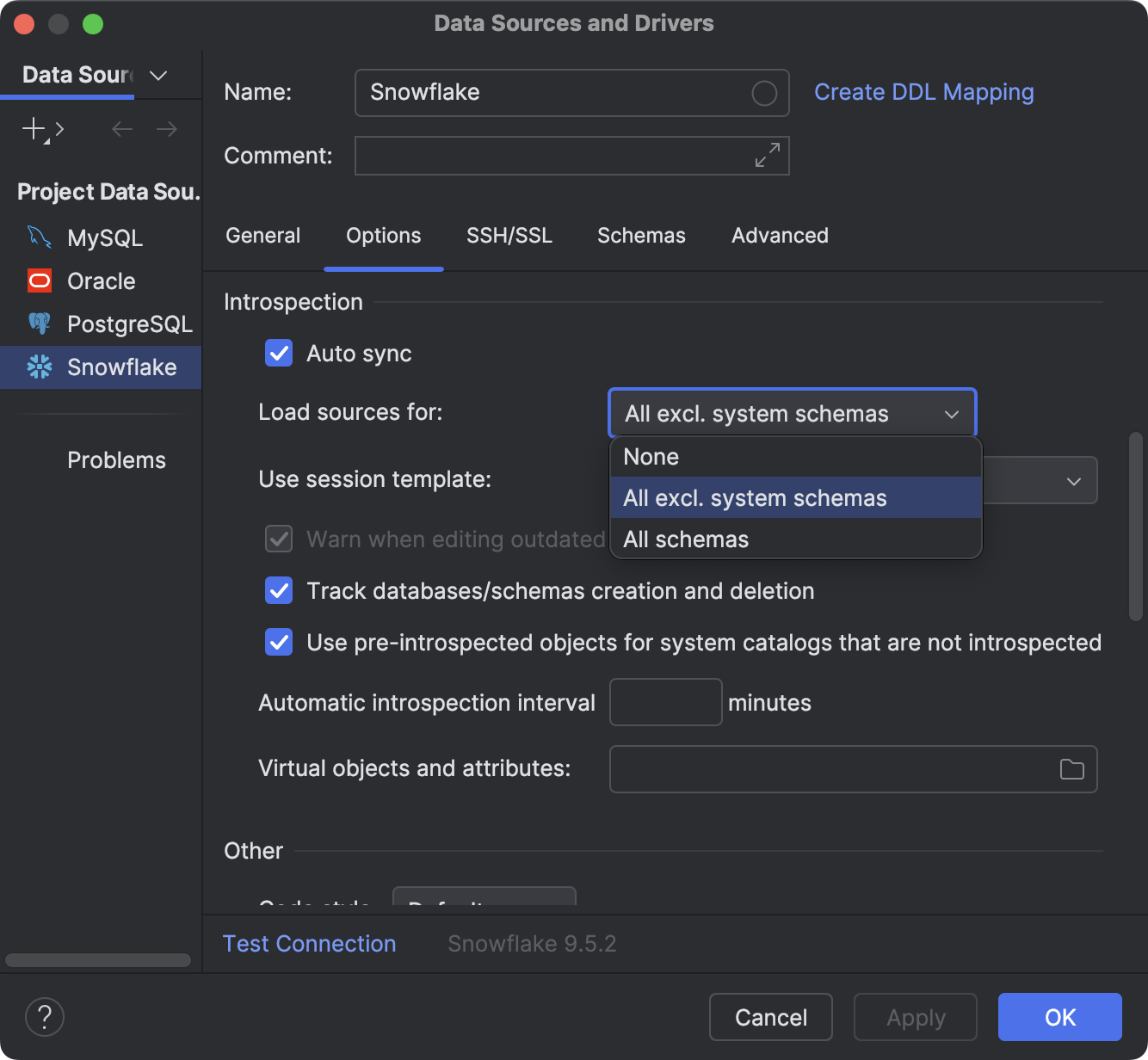 Metadata and introspection | DataGrip Documentation