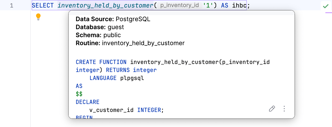 Quick documentation Quick documentation