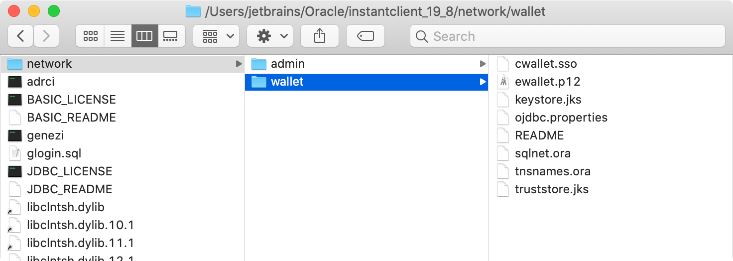 path to wallet files path to wallet files