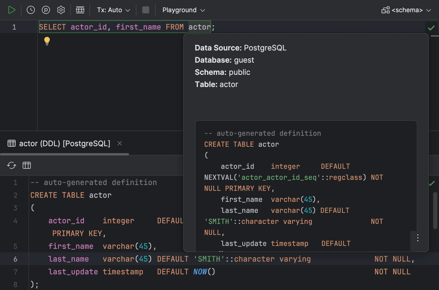 Run queries | IntelliJ IDEA Documentation