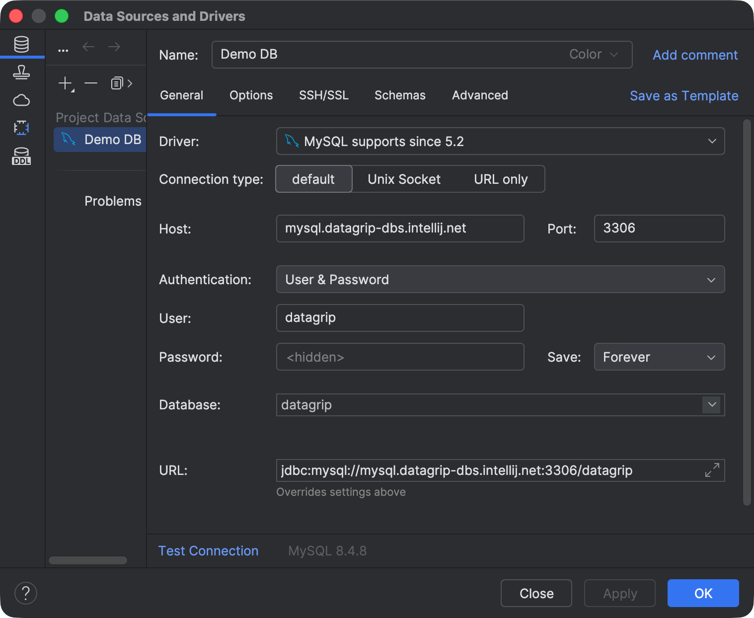 Quick start with database functionality | IntelliJ IDEA Documentation