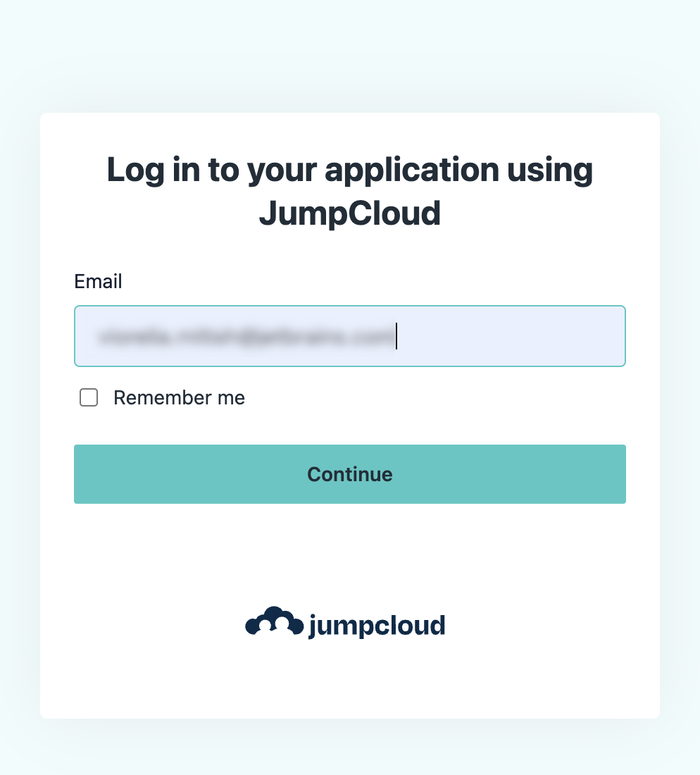 Log in to your JumpCloud account Log in to your JumpCloud account