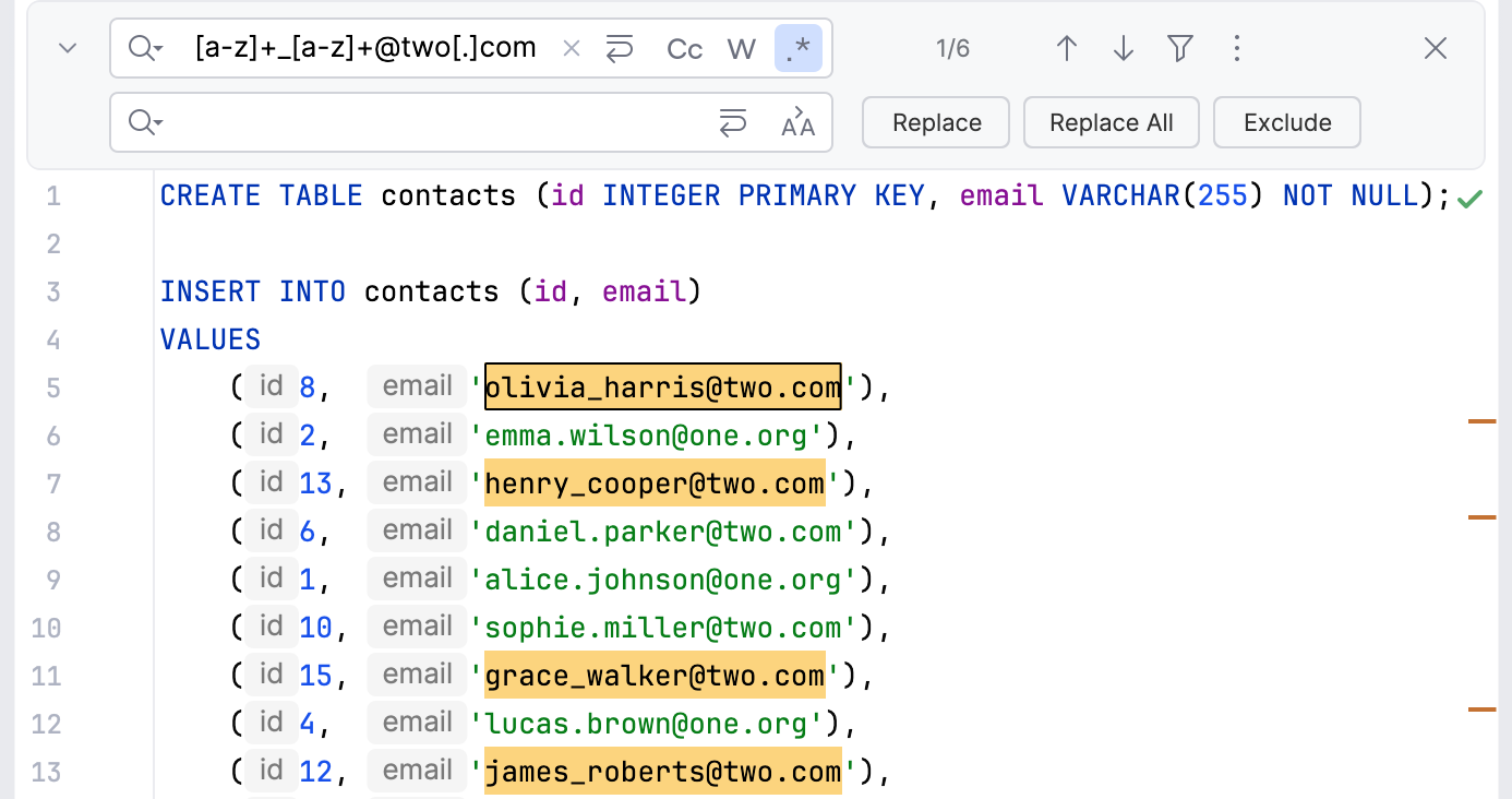 Sample of a regular expressions Sample of a regular expressions