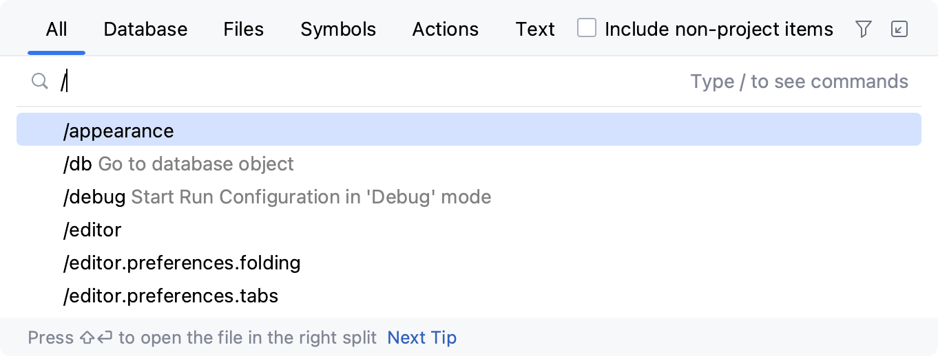 Search for Settings Search for Settings