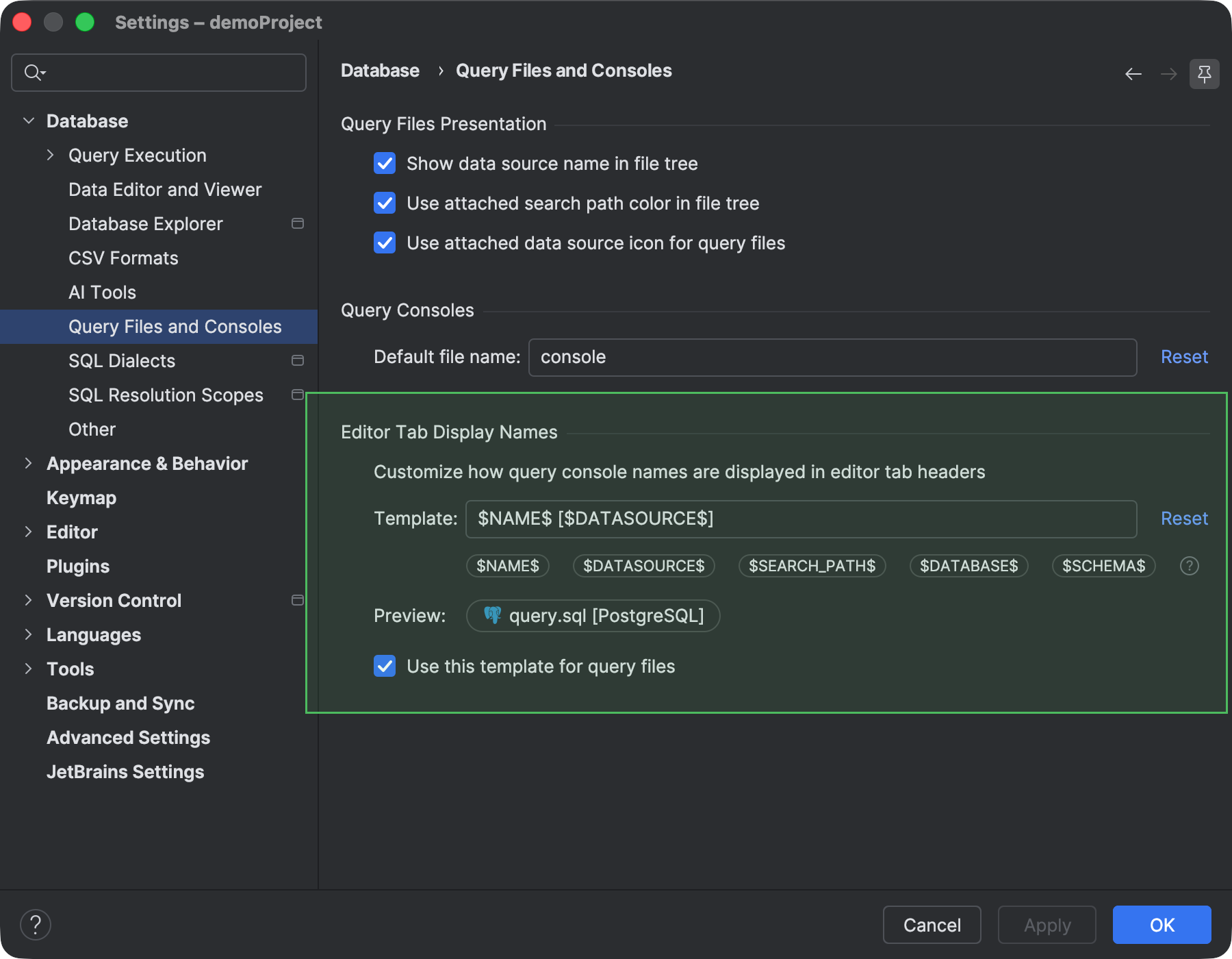Query consoles | DataGrip Documentation