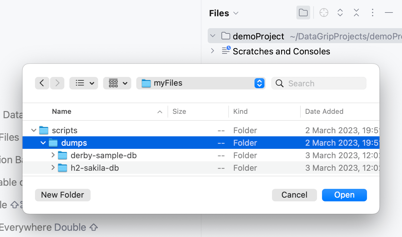 Attach a directory Attach a directory